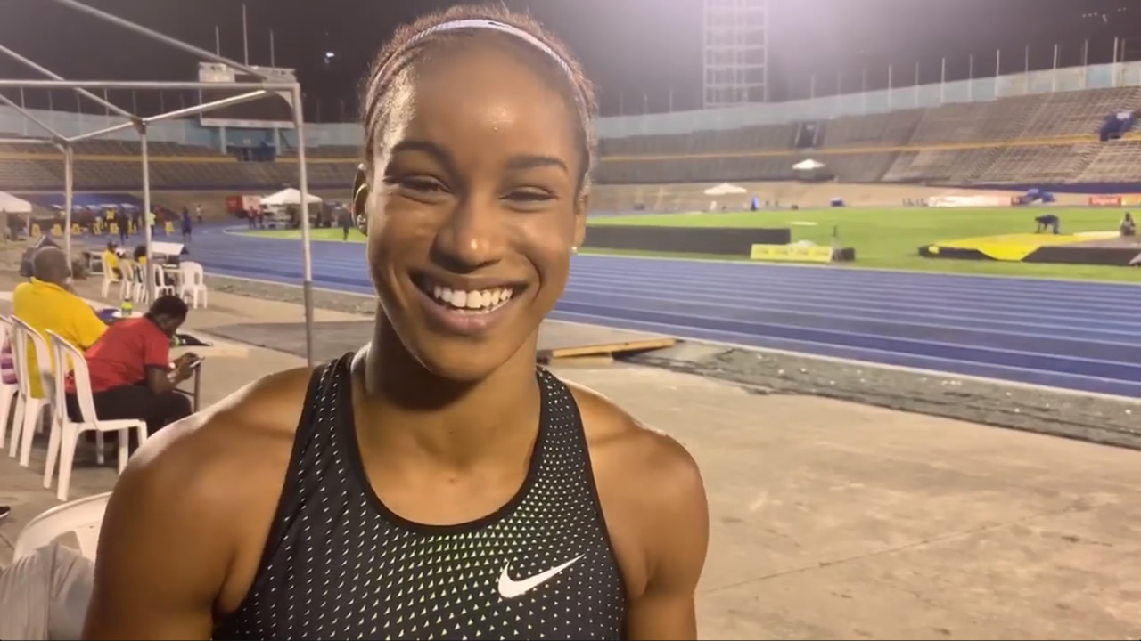 Briana Williams breaks Jamaican 100m Junior Record for the 3rd time this month Briana Williams breaks Jamaican 100m Junior Record for the 3rd time this month