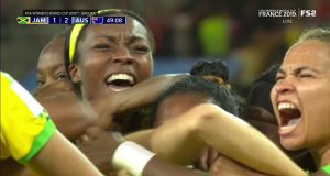 Reggae Girlz score their first goal of World Cup