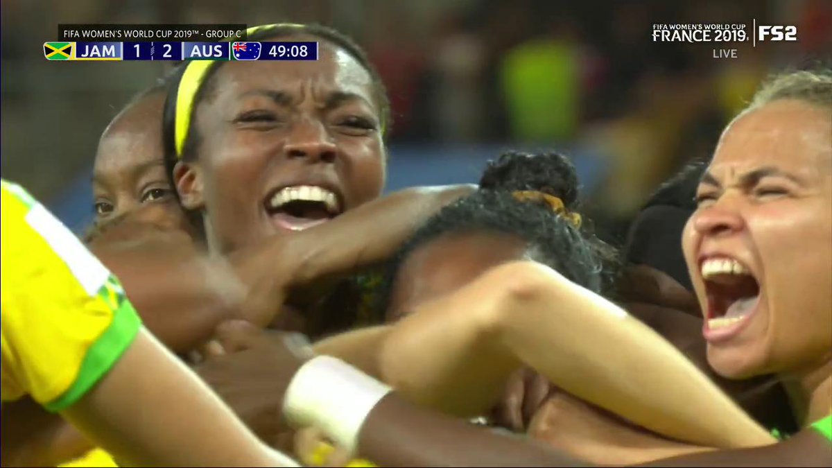 Reggae Girlz score their first goal of World Cup Reggae Girlz score their first goal of World Cup