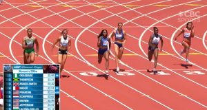 Elaine Thompson finishes 2nd at Eugene Diamond League