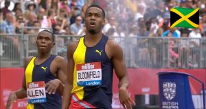 Akeem Bloomfield holds off Jonathan Jones to win the 400m in London