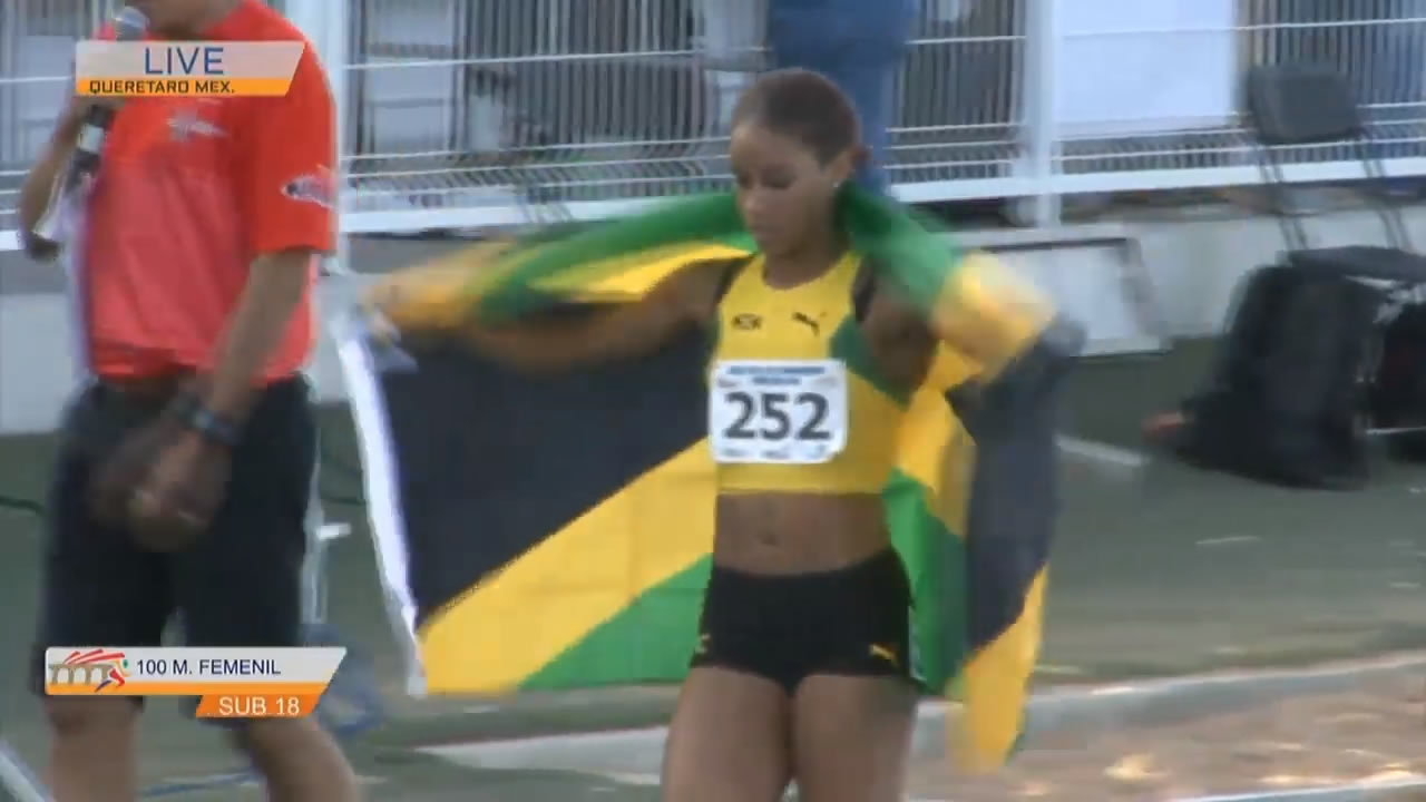 Briana Williams becomes 100m NACAC Champion (U-18 Girls) Briana Williams becomes 100m NACAC Champion (U-18 Girls)