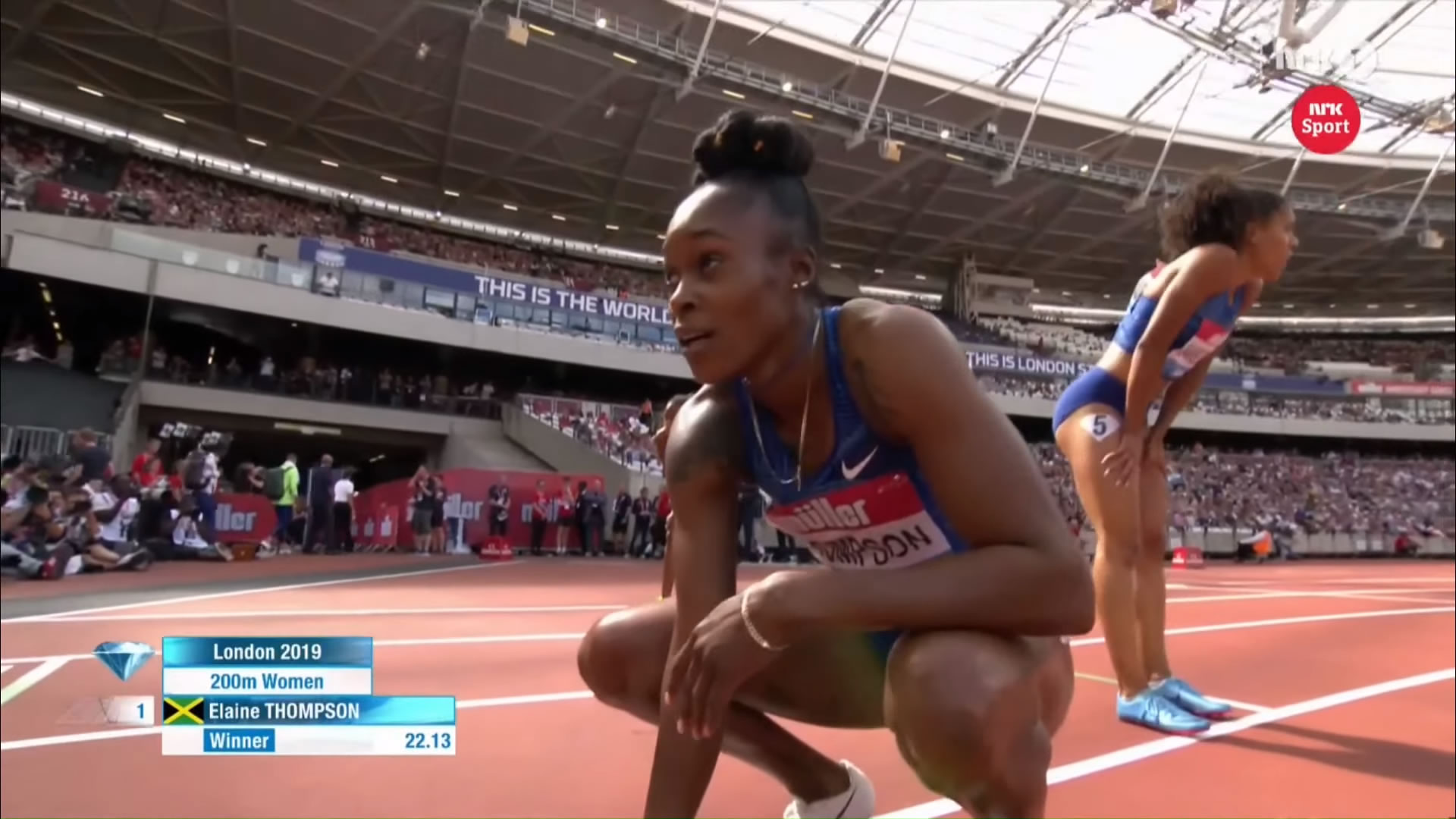Elaine Thompson wins London Diamond League 200m Elaine Thompson wins London Diamond League 200m