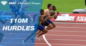Omar McLeod had to settle for 3rd in London after this incident