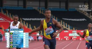 Watch: Akeem Bloomfield wins 400m in Birmingham Diamond League