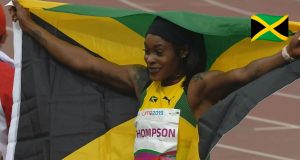 Elaine Thomspon wins Pan Am Games 100m GOLD