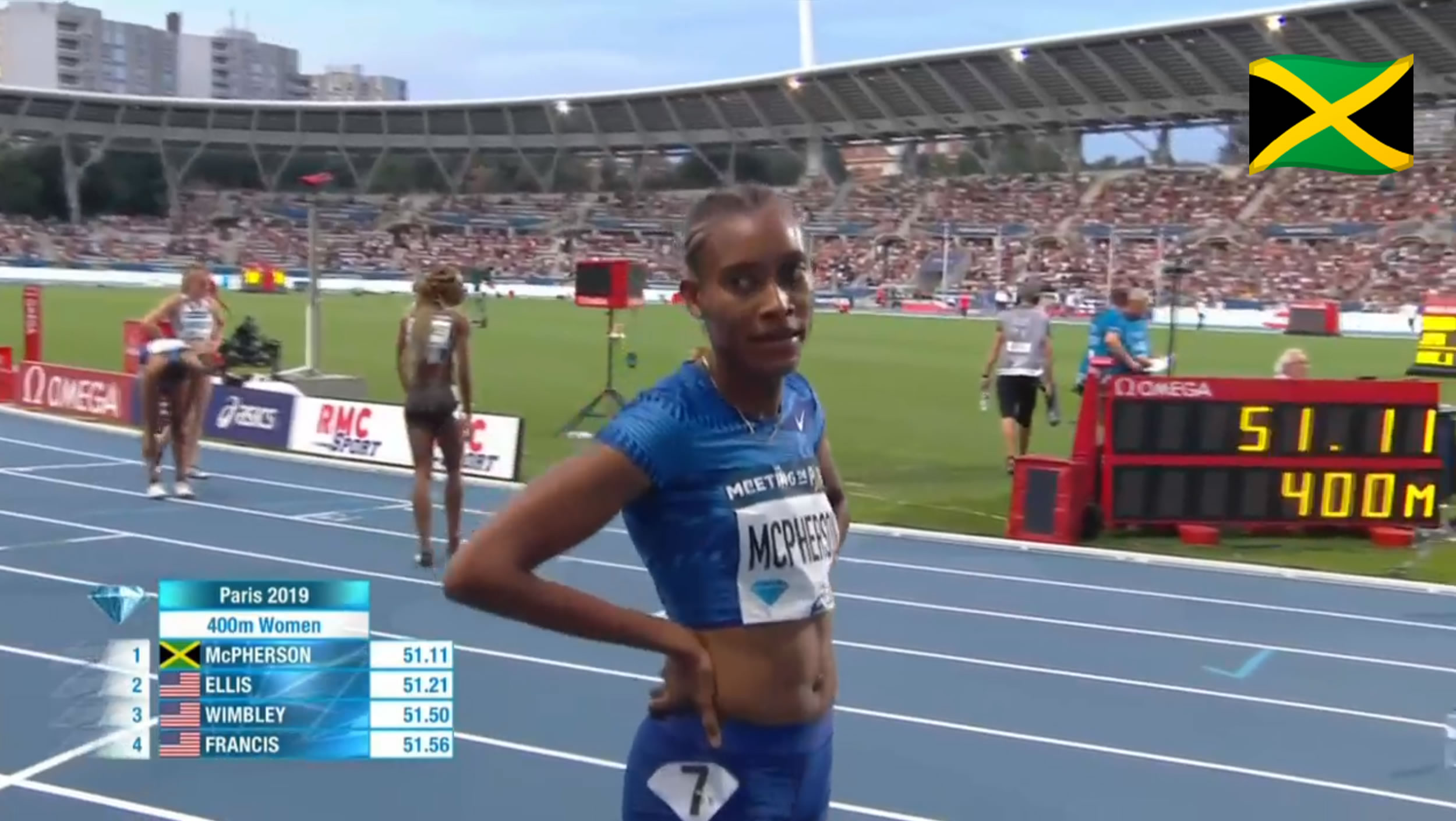 Stephenie Ann McPherson wins 400m at Paris Diamond League Stephenie Ann McPherson wins 400m at Paris Diamond League