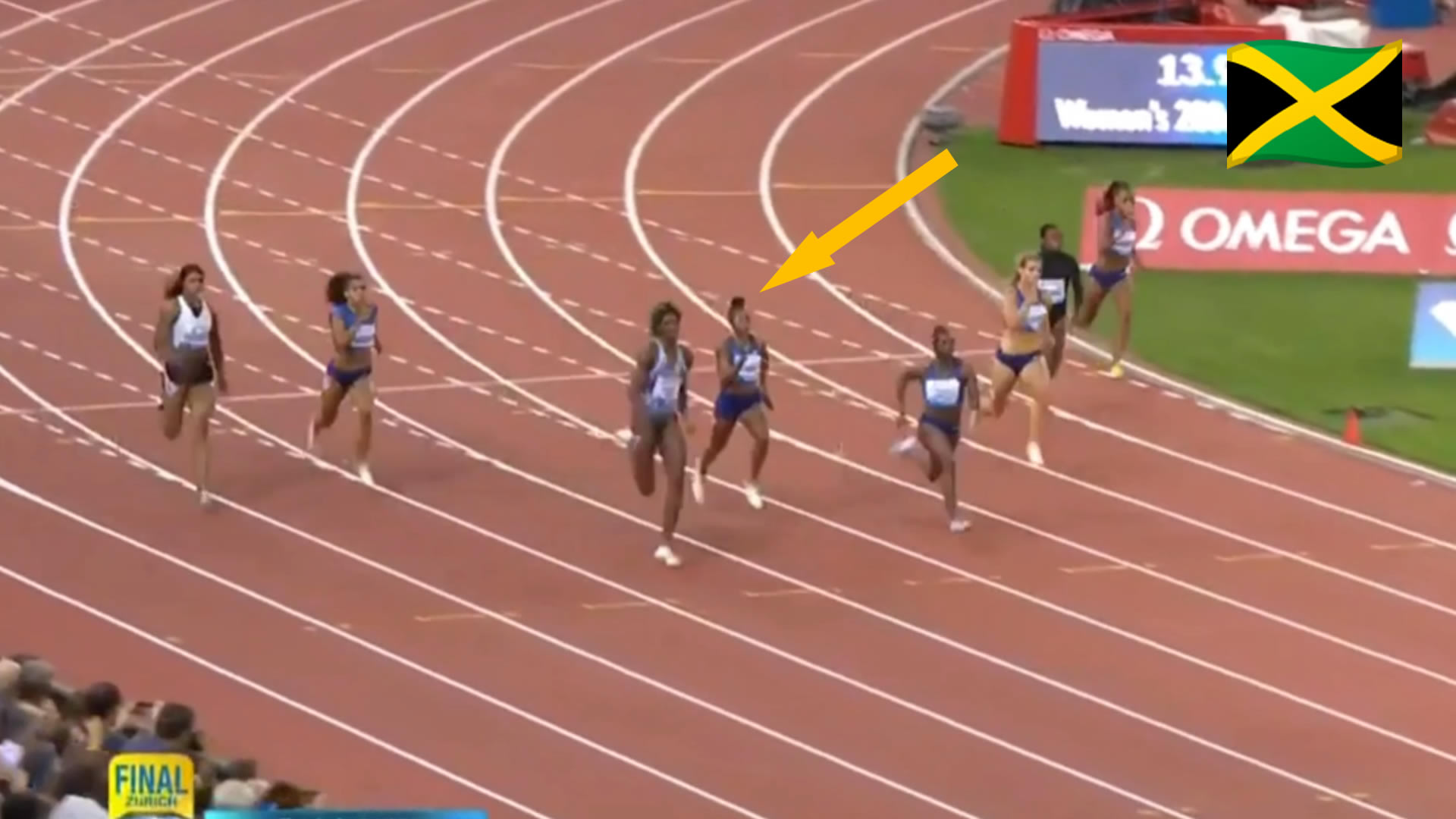 Elaine Thompson finishes 3nd in Zurich Diamond League 200m Elaine Thompson finishes 3nd in Zurich Diamond League 200m