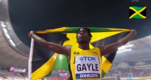Watch: Tajay Gayle wins GOLD, Long Jump World ChampionGold, Makes History in Doha