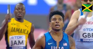 Team Jamaica finishes 2nd in mixed 4x400m relay heat at World Championships