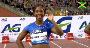 Shelly-Ann Fraser-Pryce finishes 2nd in Brussels Diamond League 100m