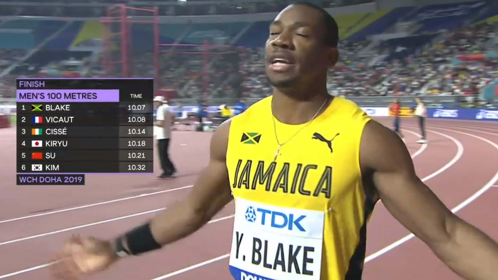 Yohan-Blake-World-champs-heats Yohan Blake wins 100m Heat, advances to semifinal at World Championships