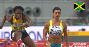 Watch: Danielle Williams wins 100m Hurdles heat at World Champs