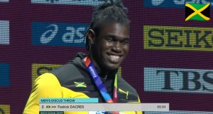 Watch: Fedrick Dacres wins silver, earns Jamaica's first Discus Throw medal in World Championships history