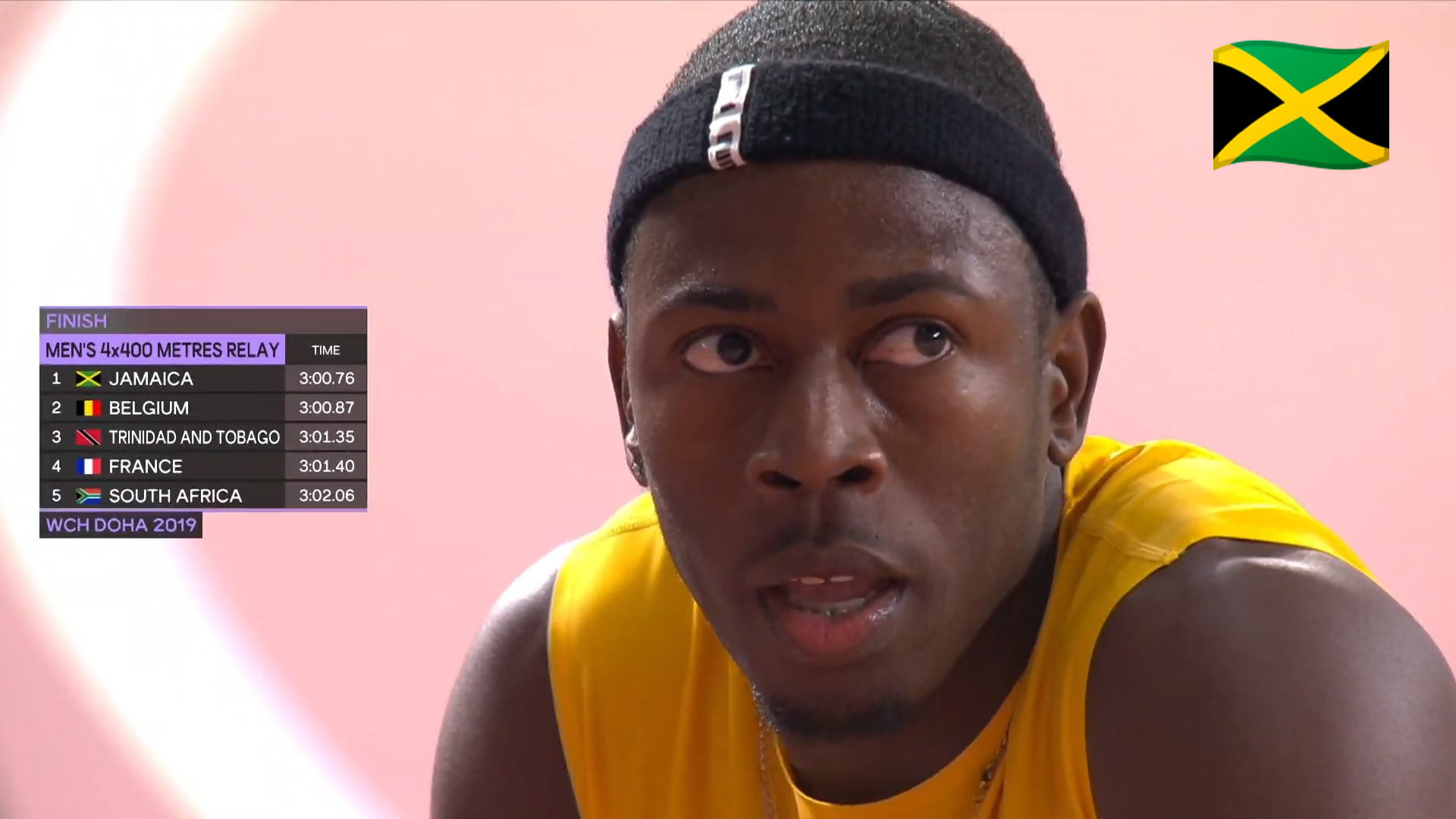 Watch: Team Jamaica Wins Men’s 4x400m Relay Heat At World Champs Watch: Team Jamaica Wins Men’s 4x400m Relay Heat At World Champs