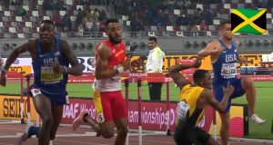 Watch: Omar McLeod crashes in 110m final at World Champions