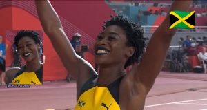 Watch: Rushell Clayton Wins 400m Hurdles Bronze for Jamaica At World Champs