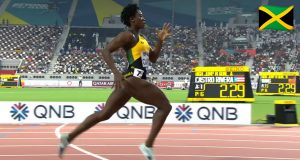 Watch: Rushell Clayton wins 400m Hurdles Heat at World Champs