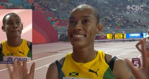 Watch: Stephenie Ann McPherson wins 400m Hurdles Semi-final