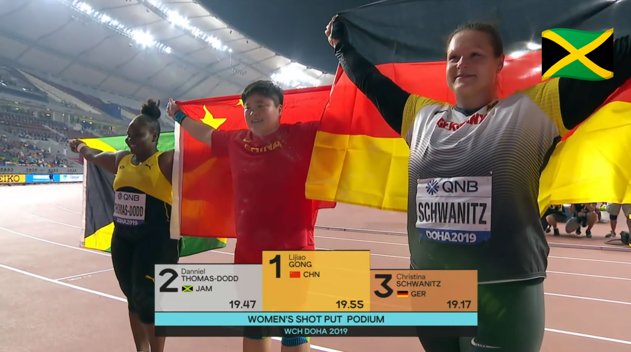 Daniell Thomas-Dodd wins Shot Put silver medal at the 2019 World Championships Daniell Thomas-Dodd wins Shot Put silver medal at the 2019 World Championships