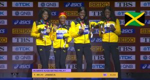 Watch: Team Jamaica's Women 4x100m Relay team crowned World Champions