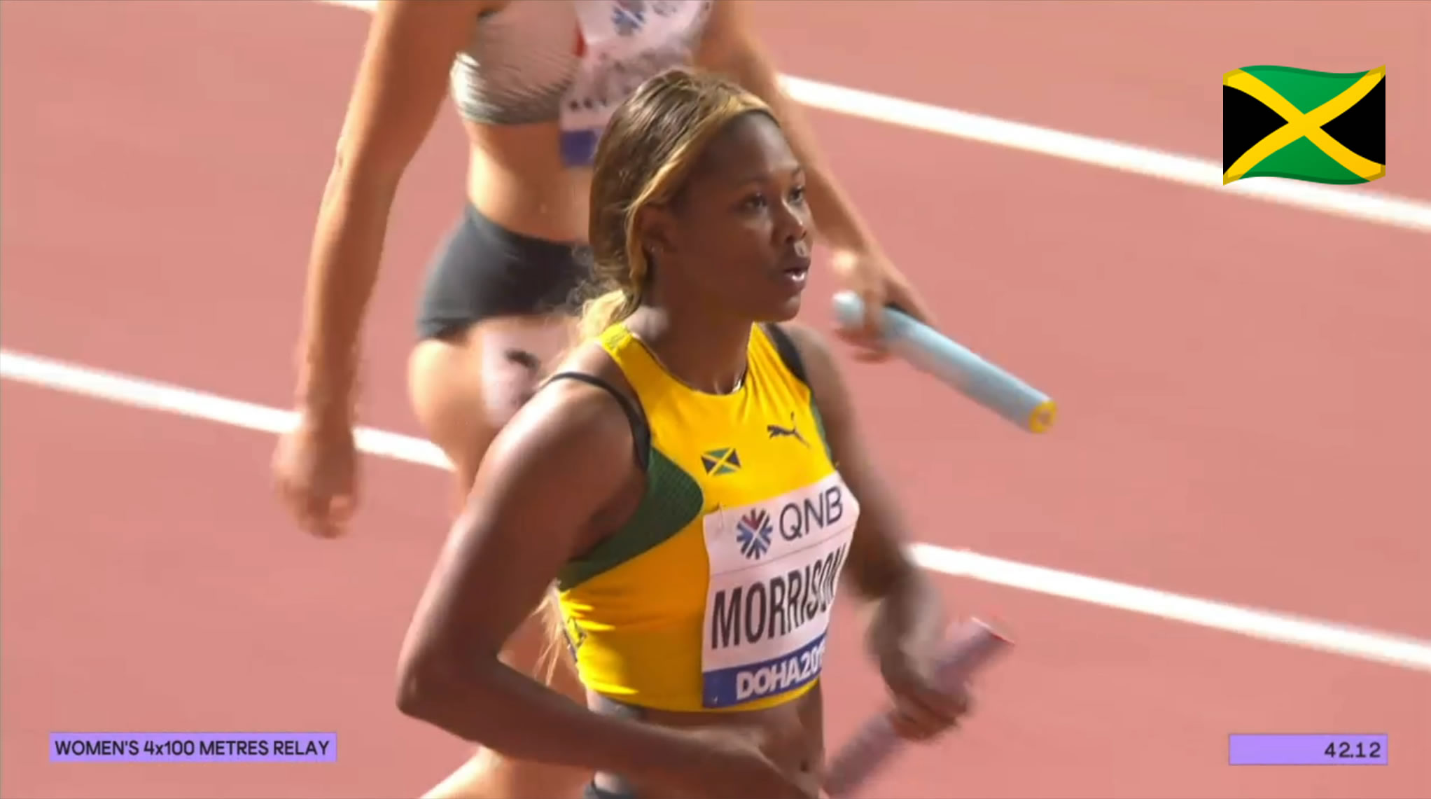 Watch: Team Jamaica wins Women's 4x100m Relay Heat at World Champs Watch: Team Jamaica wins Women's 4x100m Relay Heat at World Champs