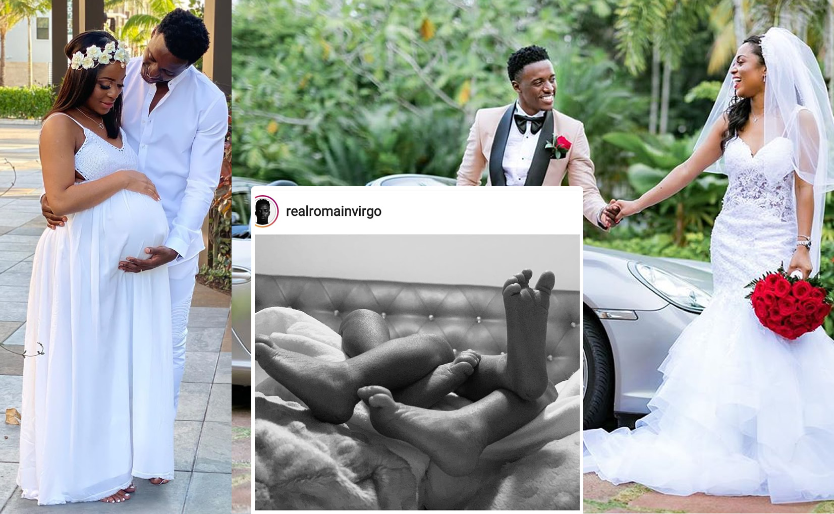 Congratulations to Romain Virgo and his wife Elizabeth, on the birth of their twins Congratulations to Romain Virgo and his wife Elizabeth, on the birth of their twins
