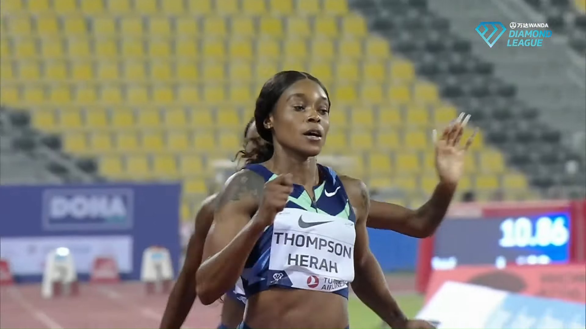 Watch: Elaine Thompson-Herah Wins 100m Doha Diamond League Watch: Elaine Thompson-Herah Wins 100m Doha Diamond League