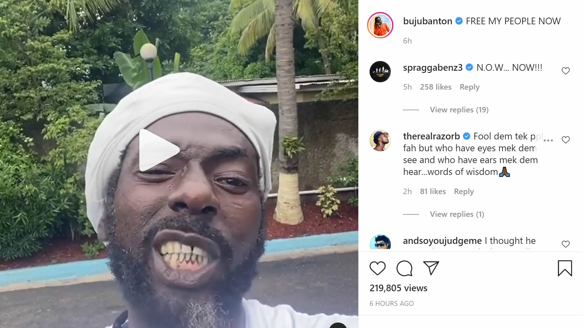 Buju Banton calls for an end to mask-wearing in Jamaica, 'Who Fi Dead Ago Dead' Buju Banton calls for an end to mask-wearing in Jamaica, 'Who Fi Dead Ago Dead'