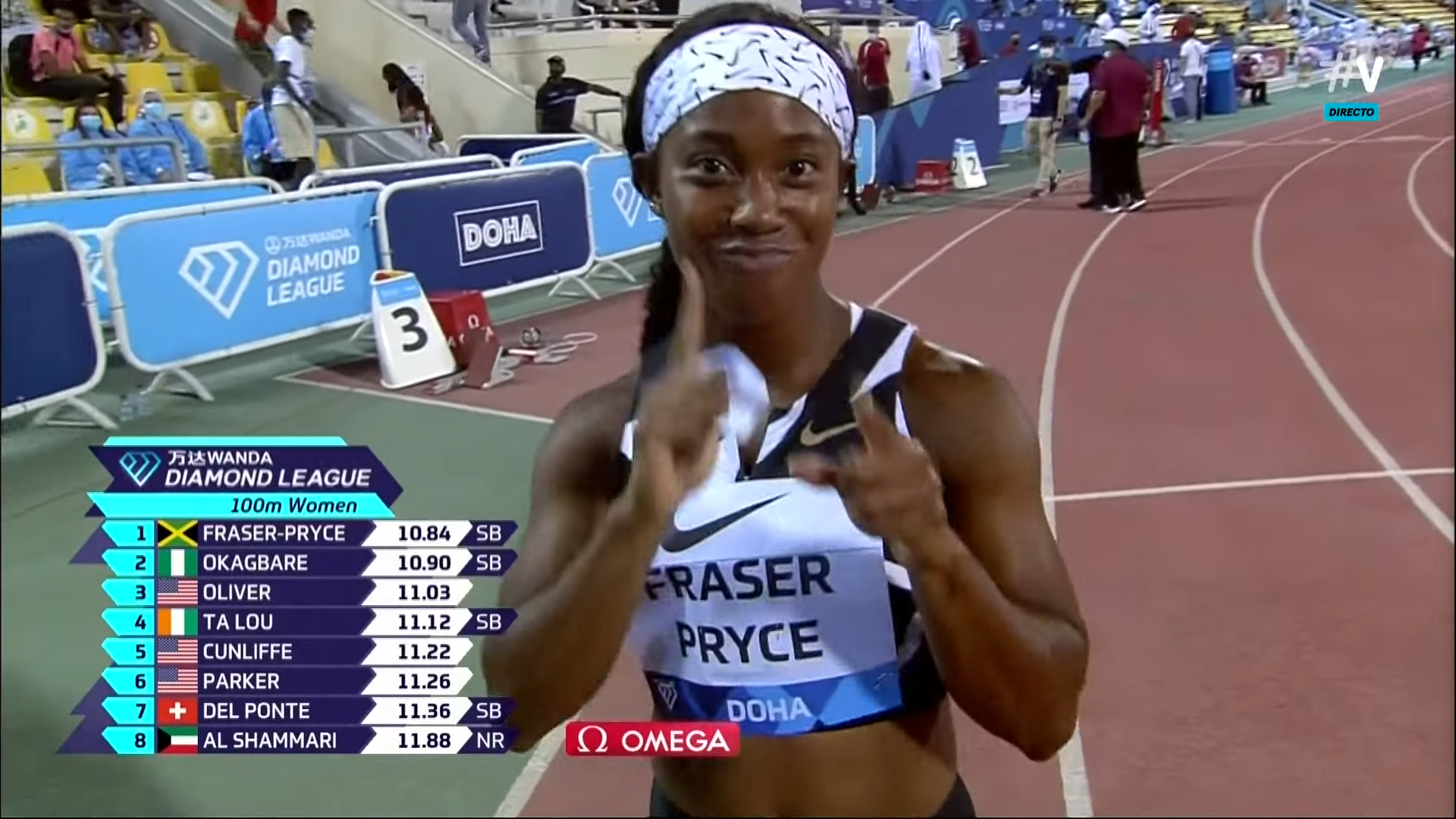 Watch: Shelly-Ann Fraser-Pryce Wins 100m in 10.84 — Doha Diamond League Watch: Shelly-Ann Fraser-Pryce Wins 100m in 10.84 — Doha Diamond League