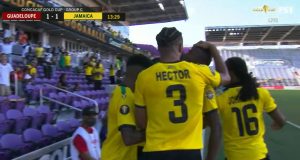 Jamaica scores equalizer 1-1 against Guadeloupe in Gold Cup