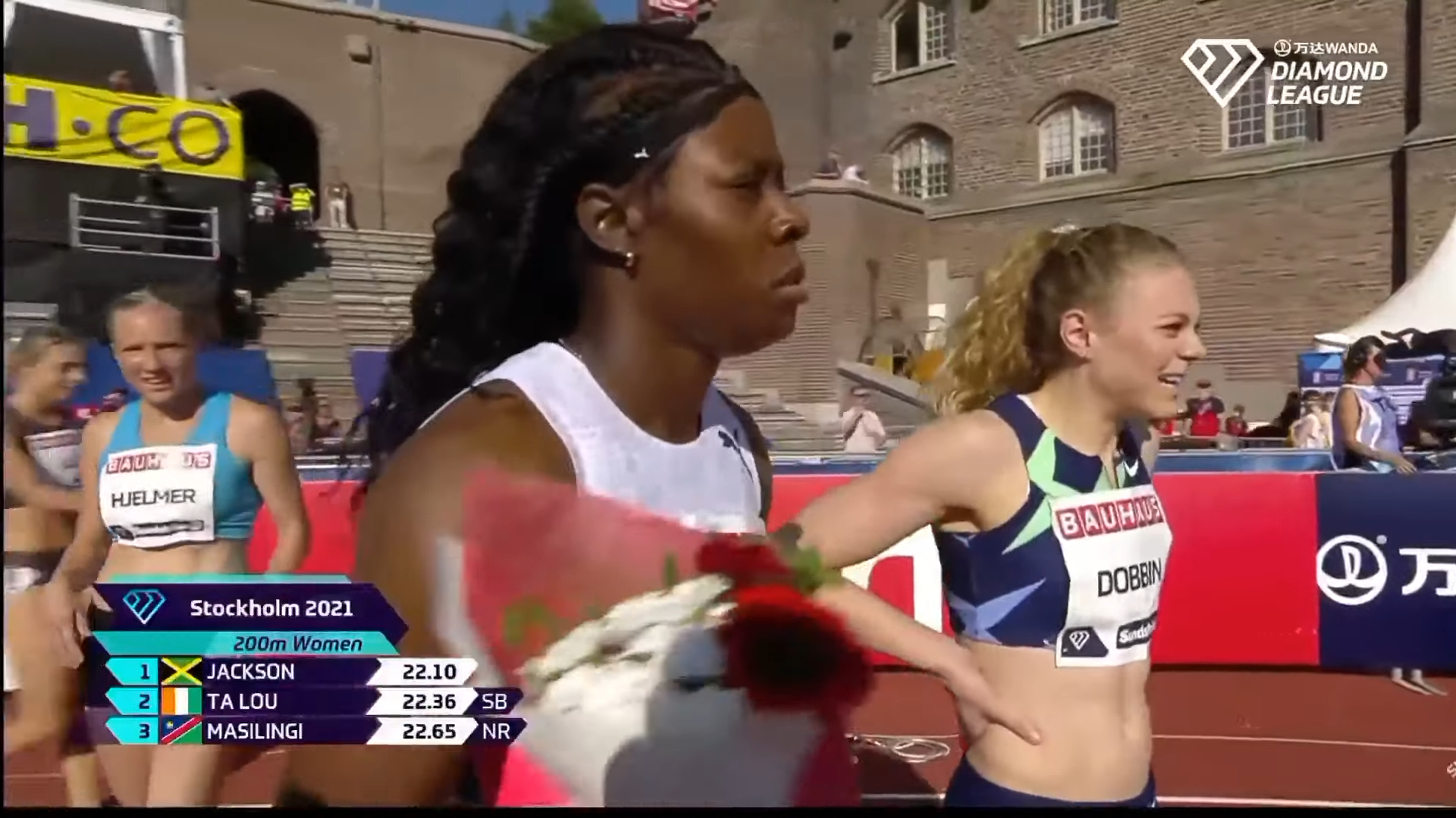 Shericka Jackson ?? wins the Women's 200M at the Stockholm Diamond League in 22.10 Shericka Jackson ?? wins the Women's 200M at the Stockholm Diamond League in 22.10