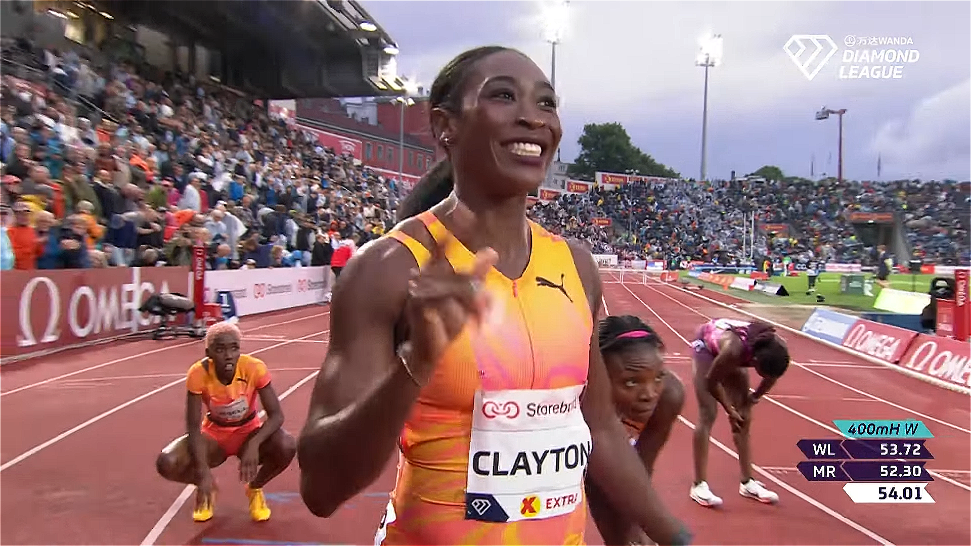 Rushell Clayton leads Jamaican 1-2-3 sweep in Oslo 400m hurdles Rushell Clayton leads Jamaican 1-2-3 sweep in Oslo 400m hurdles