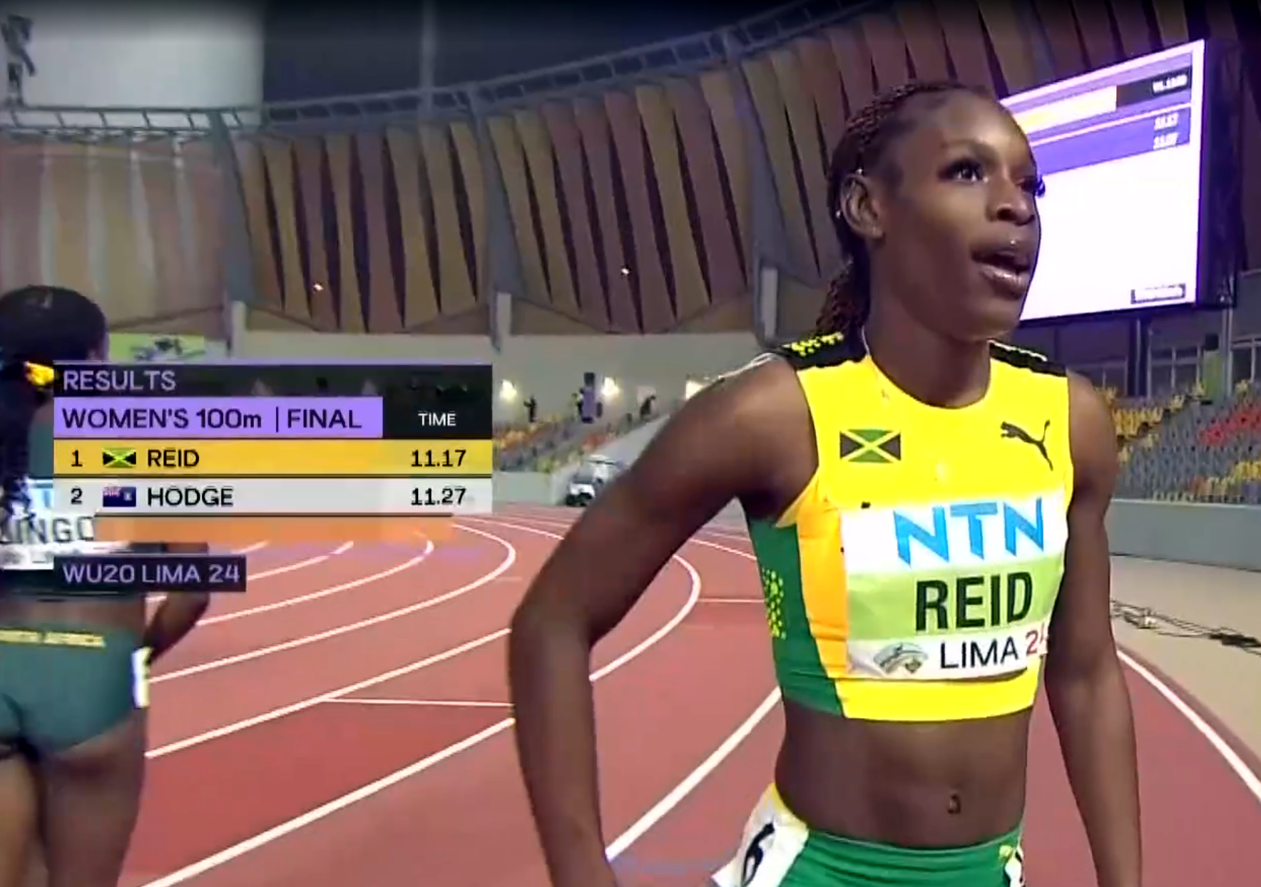 alna reid 100m